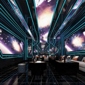 现代KTV包厢3D模型下载